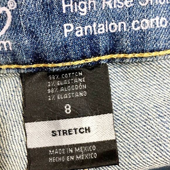 Mossimo NWT Highrise Jean Shorts Size 8 Stretch - Picture 4 of 5